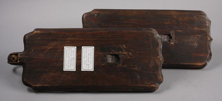 SPEGELLAMPETTER, ett par, barockstil, 1900-talets första hälft.