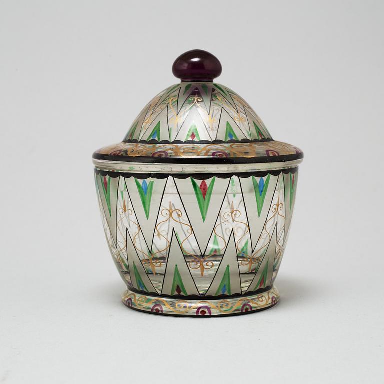 HAIDA STEINSCHÖNAU, glass bonboniere, early 20th century.