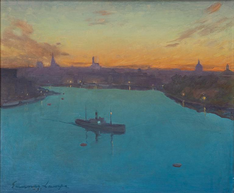 Gunnar Lampa, View towards Skeppsbron.