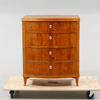 A mid 19th century chest of drawers.