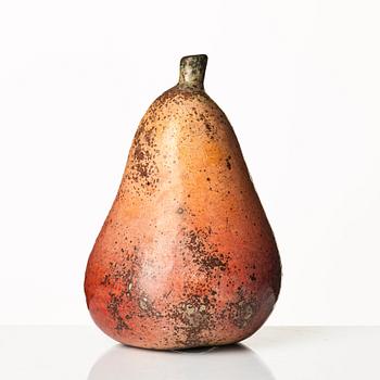 Hans Hedberg, a faience sculpture of a pear, Biot, France.