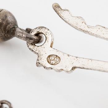 Pearl necklace, with graduated cultured pearls, clasp 18K white gold.