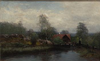 Severin Nilson, Cottage by the Water.