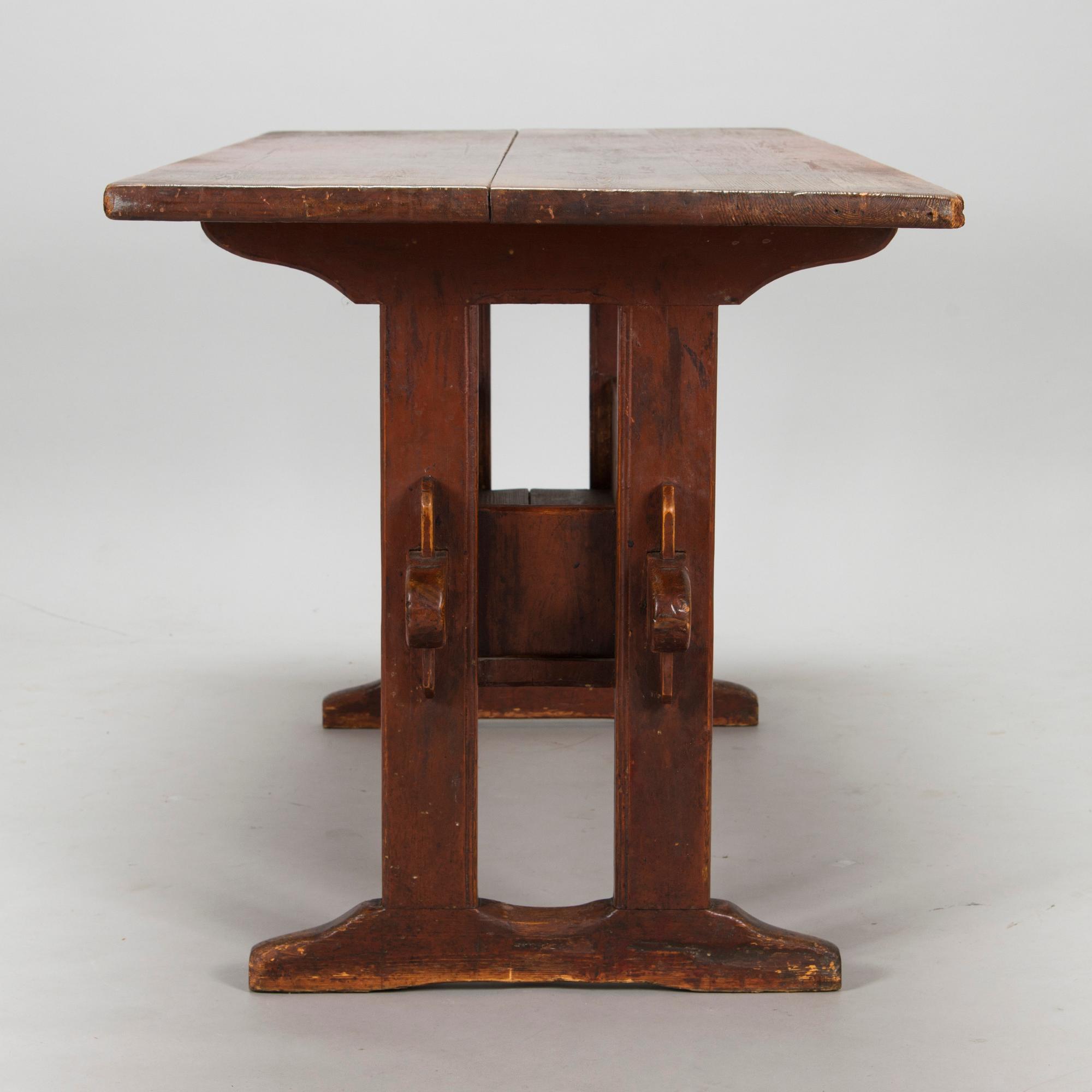 Bockbord, allmoge, Finland, 1800-talets början.