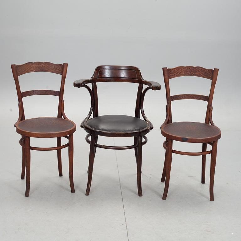 STOLAR, 2+1, Jacob & Joseph Kohn, Wien, 1900-talets första hälft, märkta.