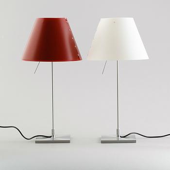BORDSLAMPOR, 2 st, Luceplan, Paolo Rizzatto, Italien, 1900-/2000-tal.