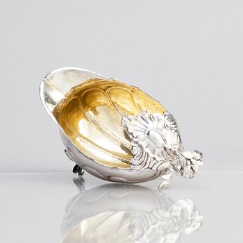 A Swedish parcel-gilt silver cream-jug, mark of Daniel Lundström, Stockholm 1764.