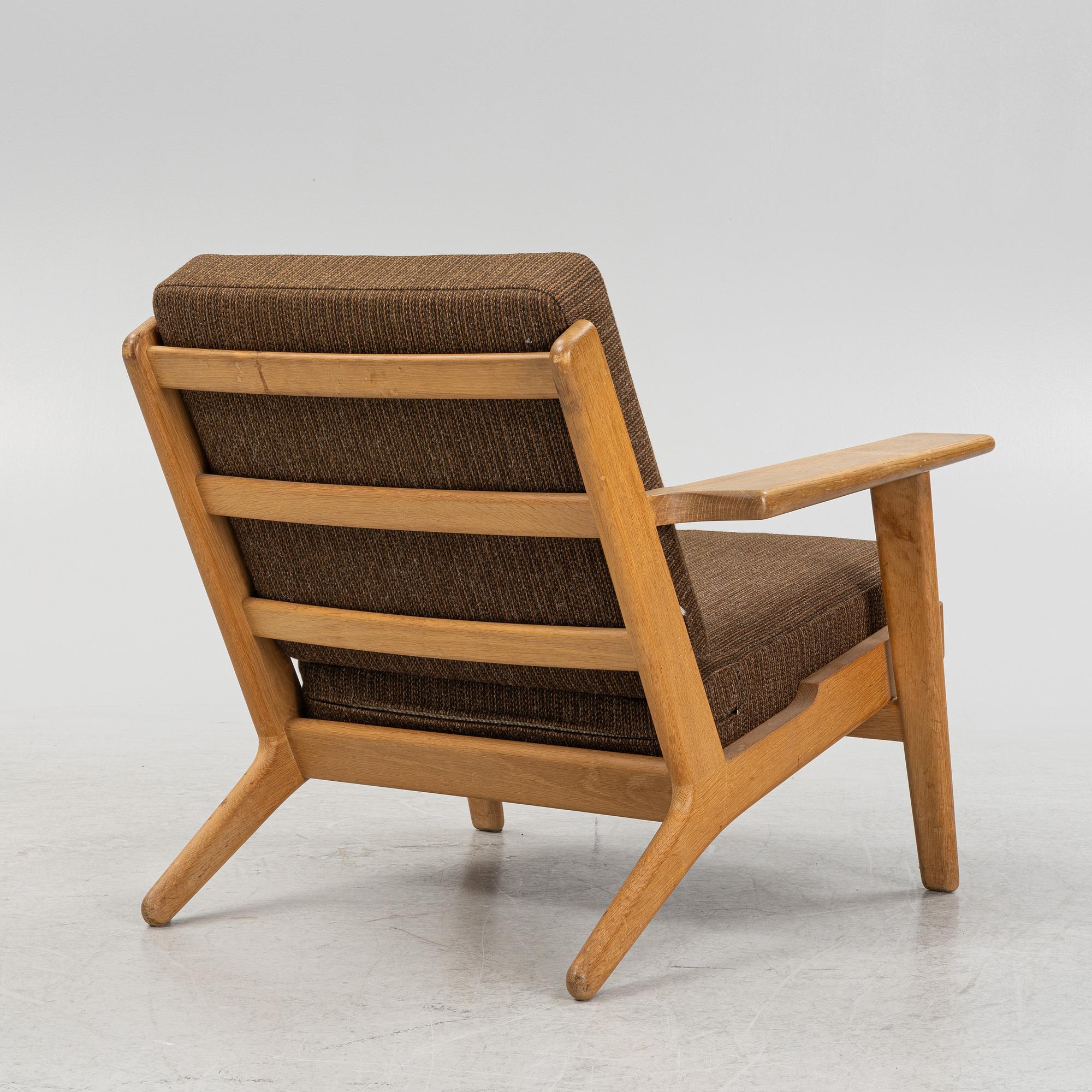 Hans J Wegner, a model 'GE 290' easy chair  from Getama, Gedsted, Denmark.