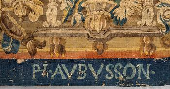 A tapestry, "Verdure", tapestry weave, ca 312-318 x 302-307 cm, Aubusson around 1700-first half of the 18th century.