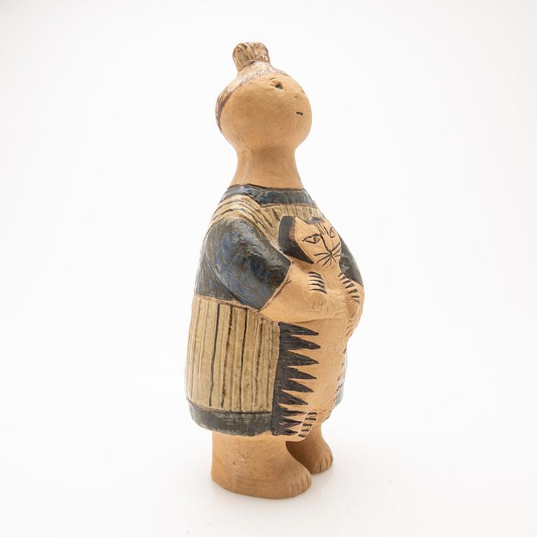 Lisa Larson, “Stina with Cat”, figurine, Gustavsberg, 1950s/60s.