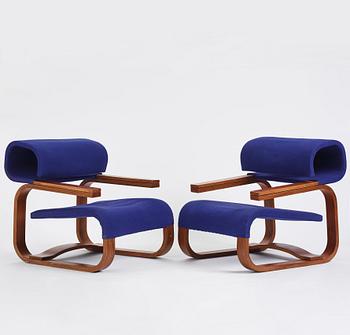 Jan Bocan, a pair of easy chairs, Thonet, provenance the Czechoslovakian embassy in Stockholm 1972.