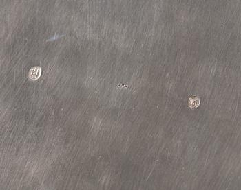 TALLRIKAR, silver, 8 st. Christian F. Heise, (1904-1932) Köpenhamn, Danmark. 4700 g.