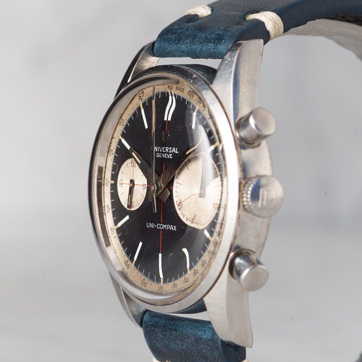 UNIVERSAL GENEVE, Uni-Compax, chronograph, "Big Eye".