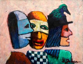 Clifford Jackson, "Three masks".
