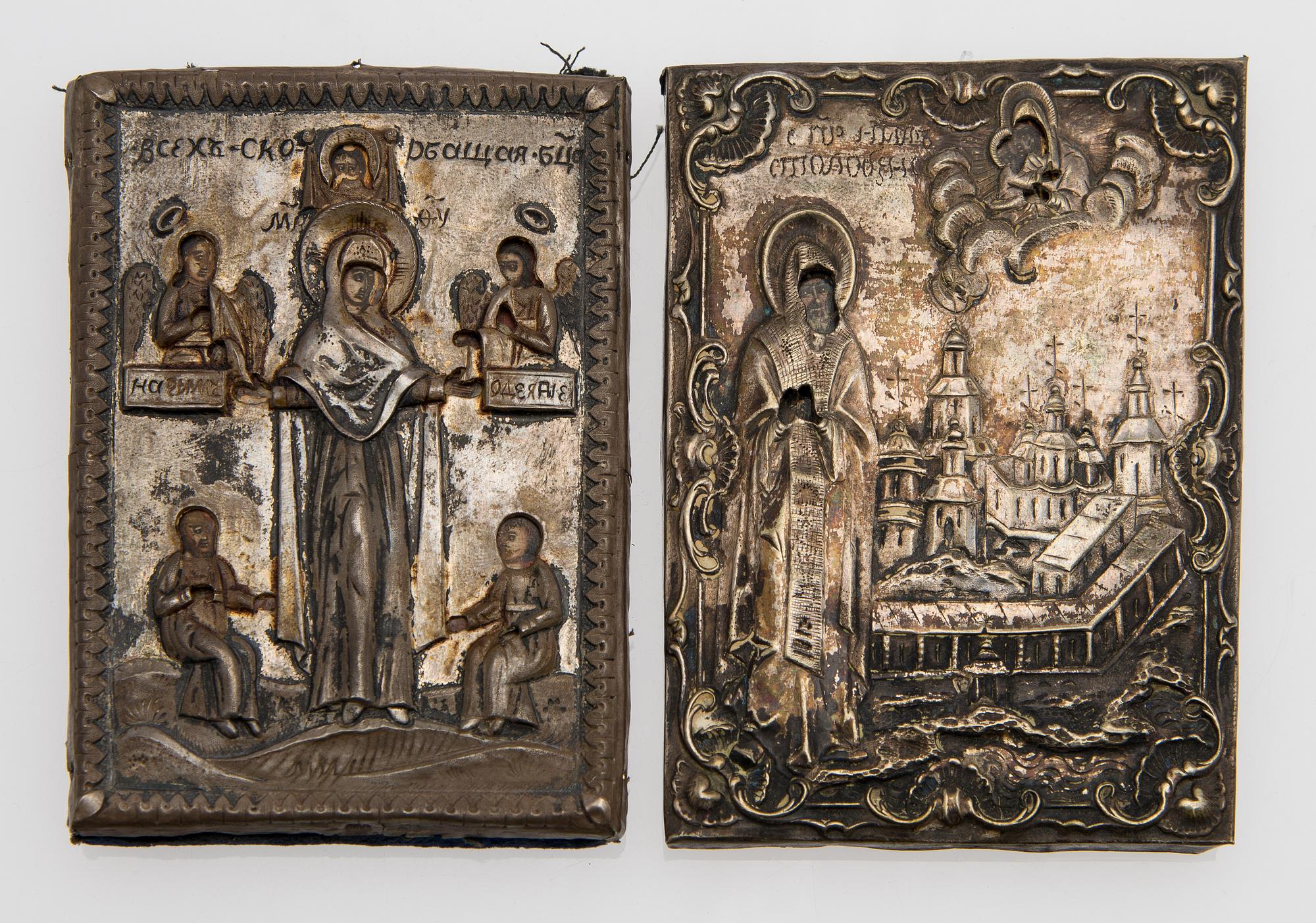 Two late 19th century Russian icons.