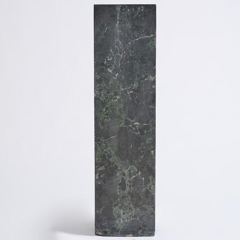 A black Scagliola 20th century column.