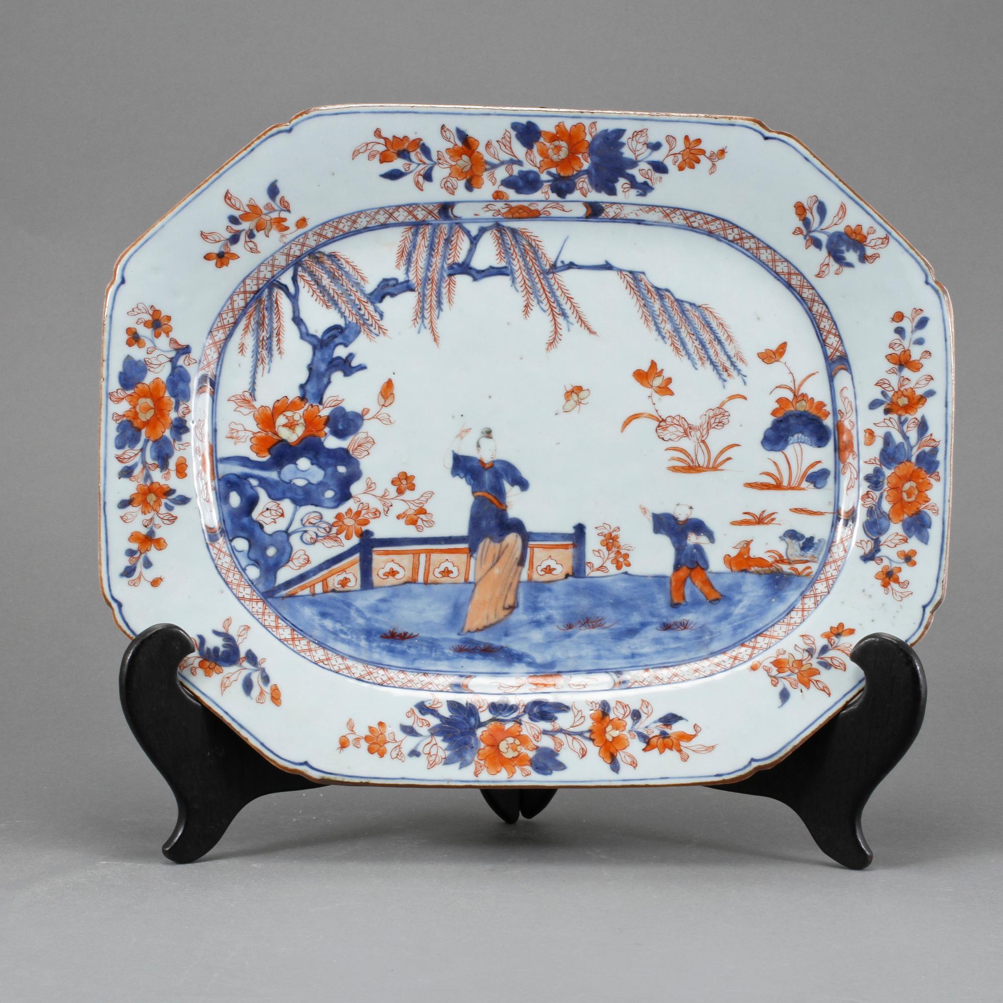 STEKFAT, porslin, Kina, 1700-tal.