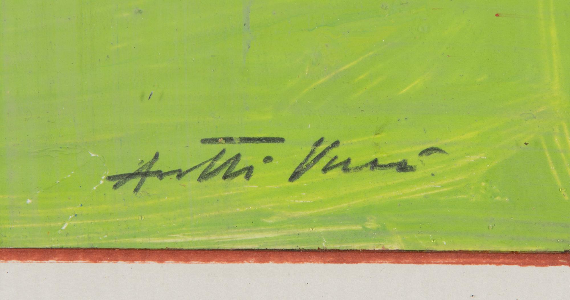 ANTTI VUORI, öljy paperille, signeerattu.