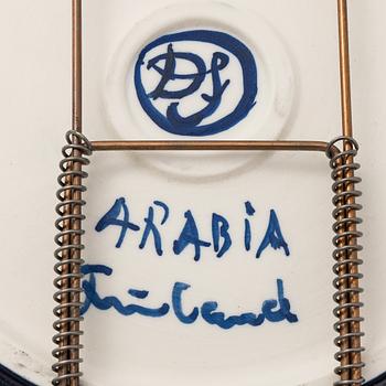 Dorrit von Fieandt, skålfat, keramik, signerad DF Arabia Finland.