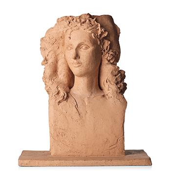 90. Hertha Hillfon, a terracotta sculpture, Sweden, provenance Hertha Hillfon.