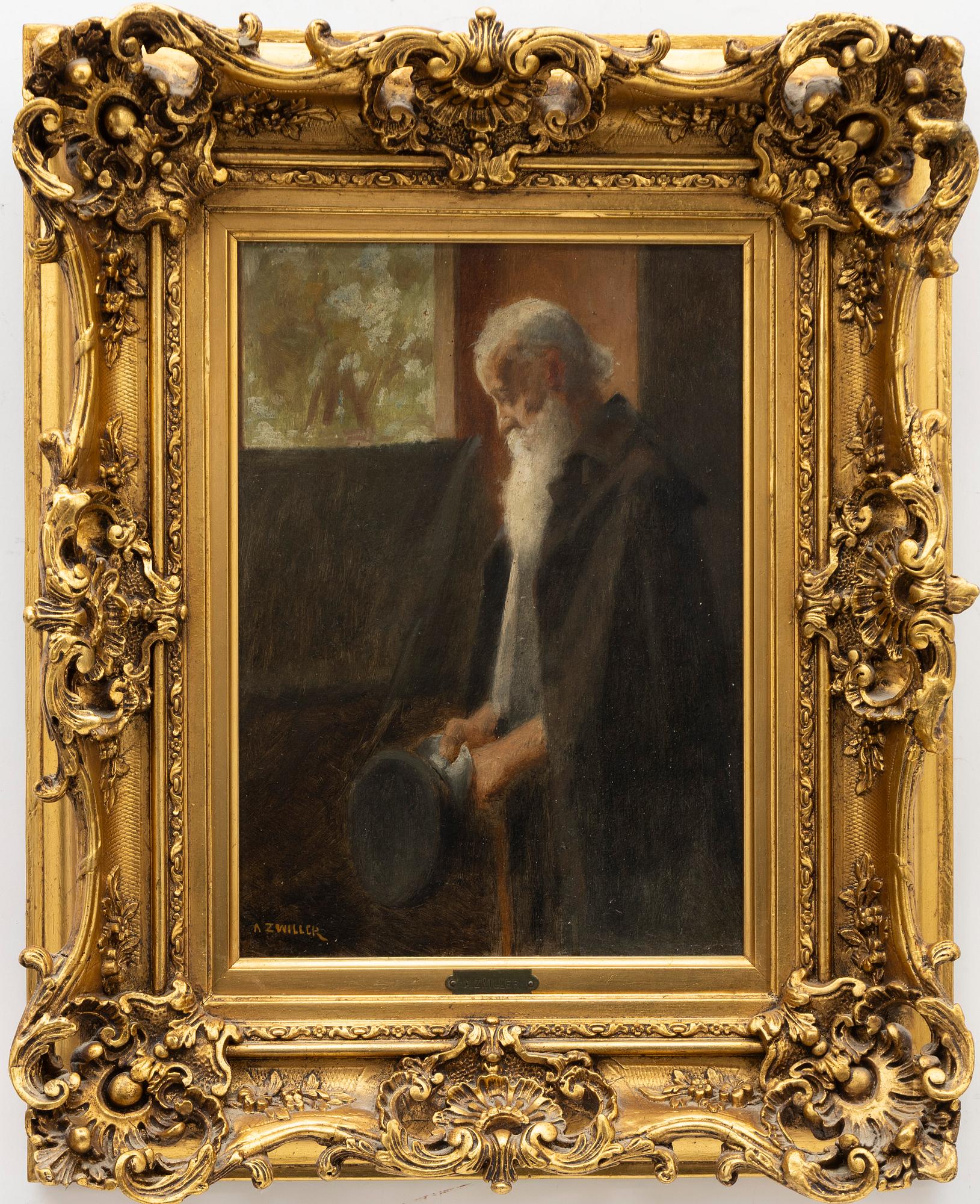 Augustin Zwiller, Porträtt av äldre herre.