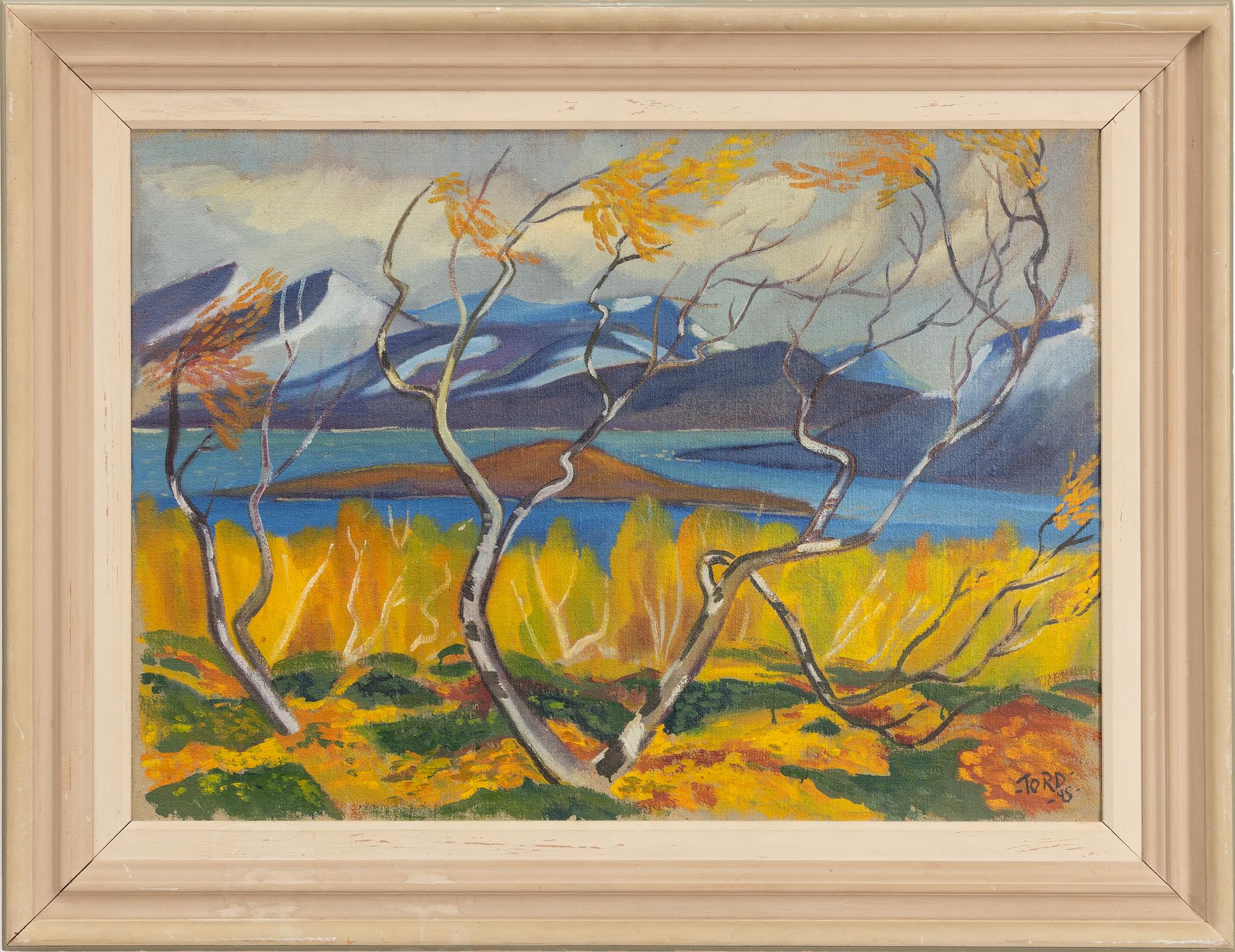 Tord Leander Engström, Mountain Landscape in Autumn Colours.