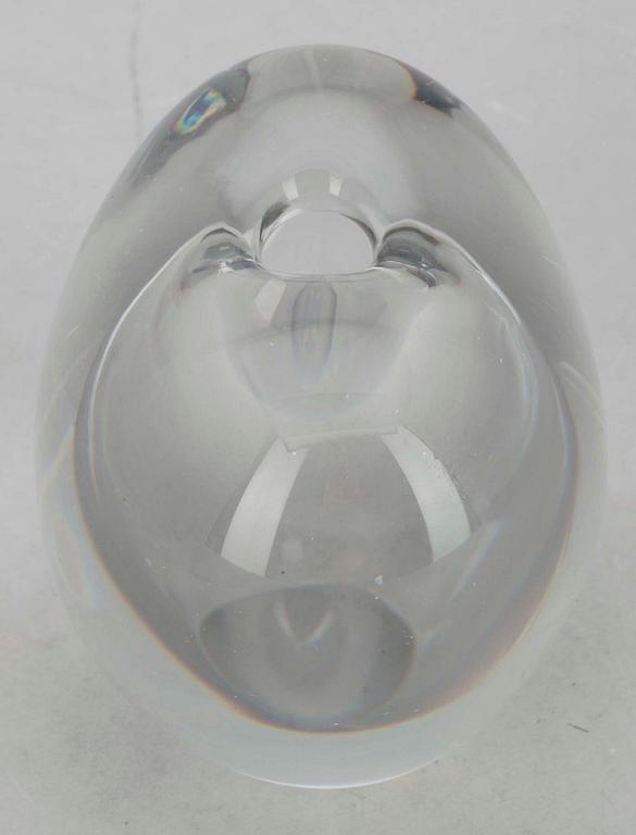 SKULPTUR, glas "Hjärta",  sign. Timo Sarpaneva Iittala -56.