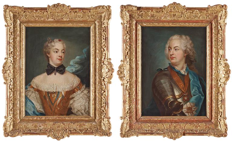 Johan Henrik Scheffel, "Nils Bielke” (1706-1765) & hans maka ”Hedvig Elisabeth Sack" (1708-1760).