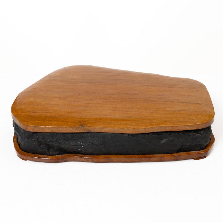 Tuschsten, signerad, Kina, 1980-tal.