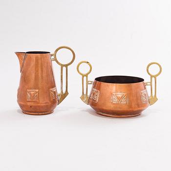 A SET OF 5 PCS FROM THE 20th CENTURY. WMF (Würtembergische Metallwaren Fabrik).