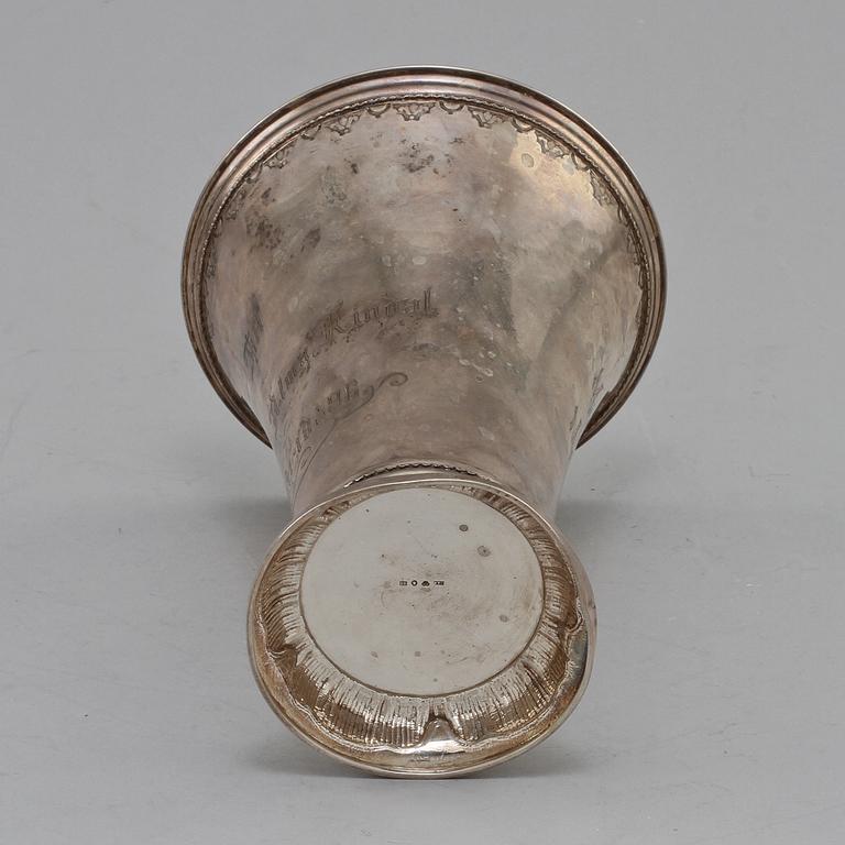 POKAL, silver, GAB, Stockholm, 1896. Vikt 340 g.