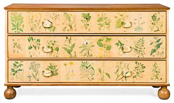 A Josef Frank 'Flora' chest of drawers, Svenskt Tenn 1940's.