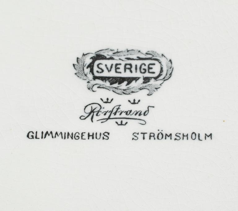 TERRIN, porslin, "Sverige", Rörstrand, omkring år 1900.