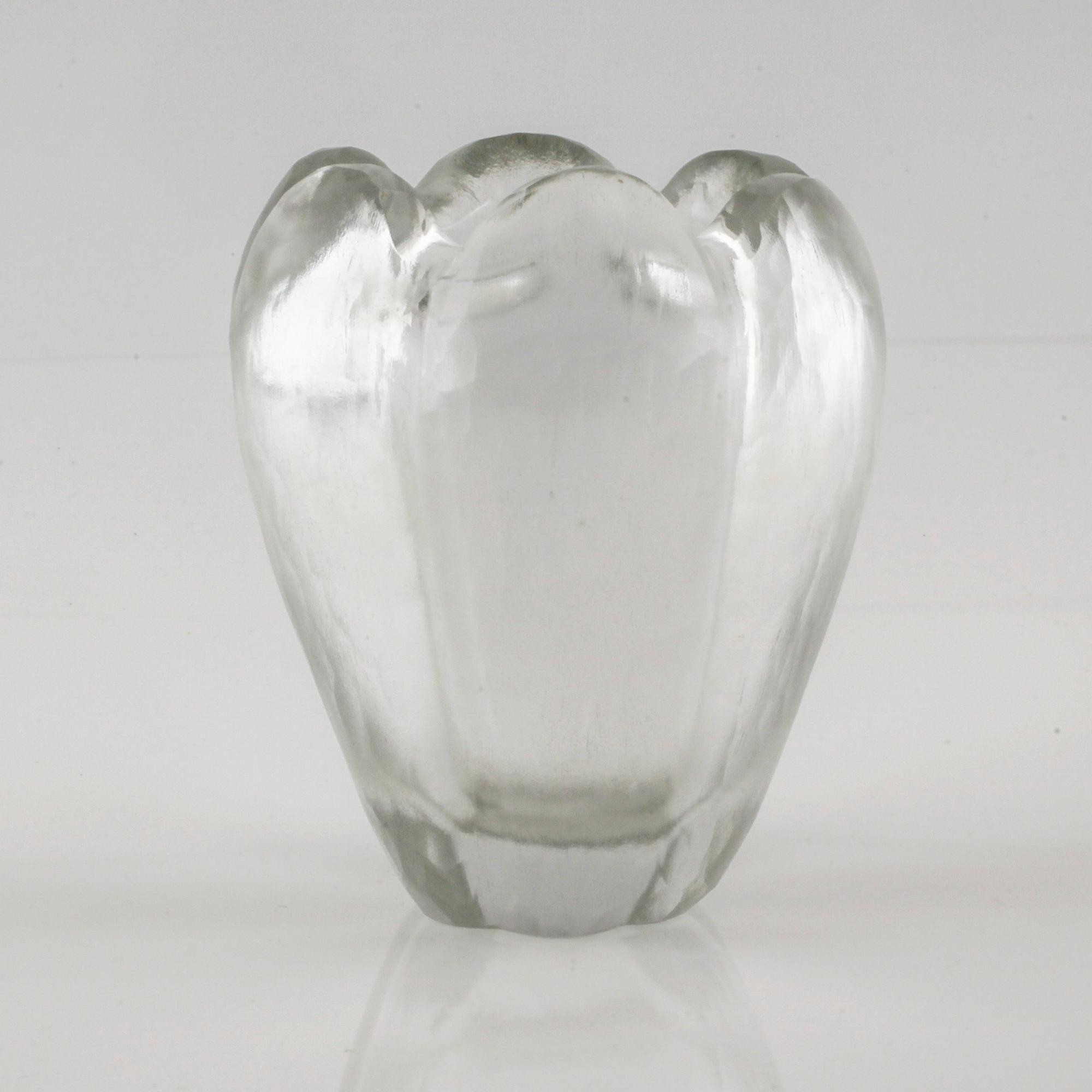 VICKE LINDSTRAND, vas, "Stella polaris", Orrefors, 1930-/40-tal.