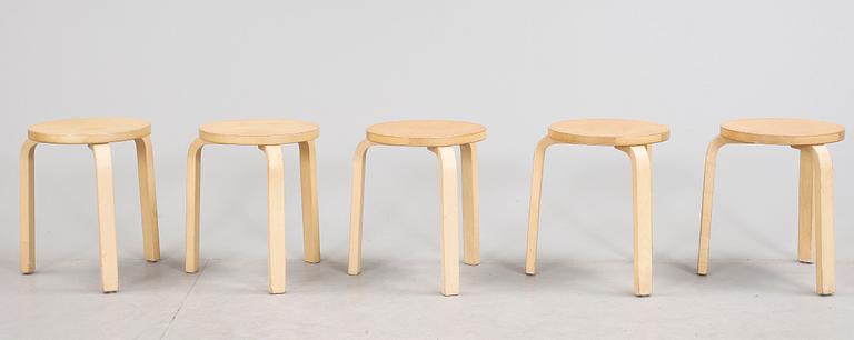 PALLAR, 5 st, modell "60", Alvar Aalto, formgiven 1933.
