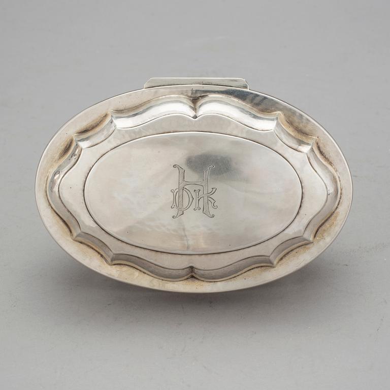 KAFFESERVIS, 3 delar, silver, GAB, Stockholm, 1920-25. Total vikt 900 g.
