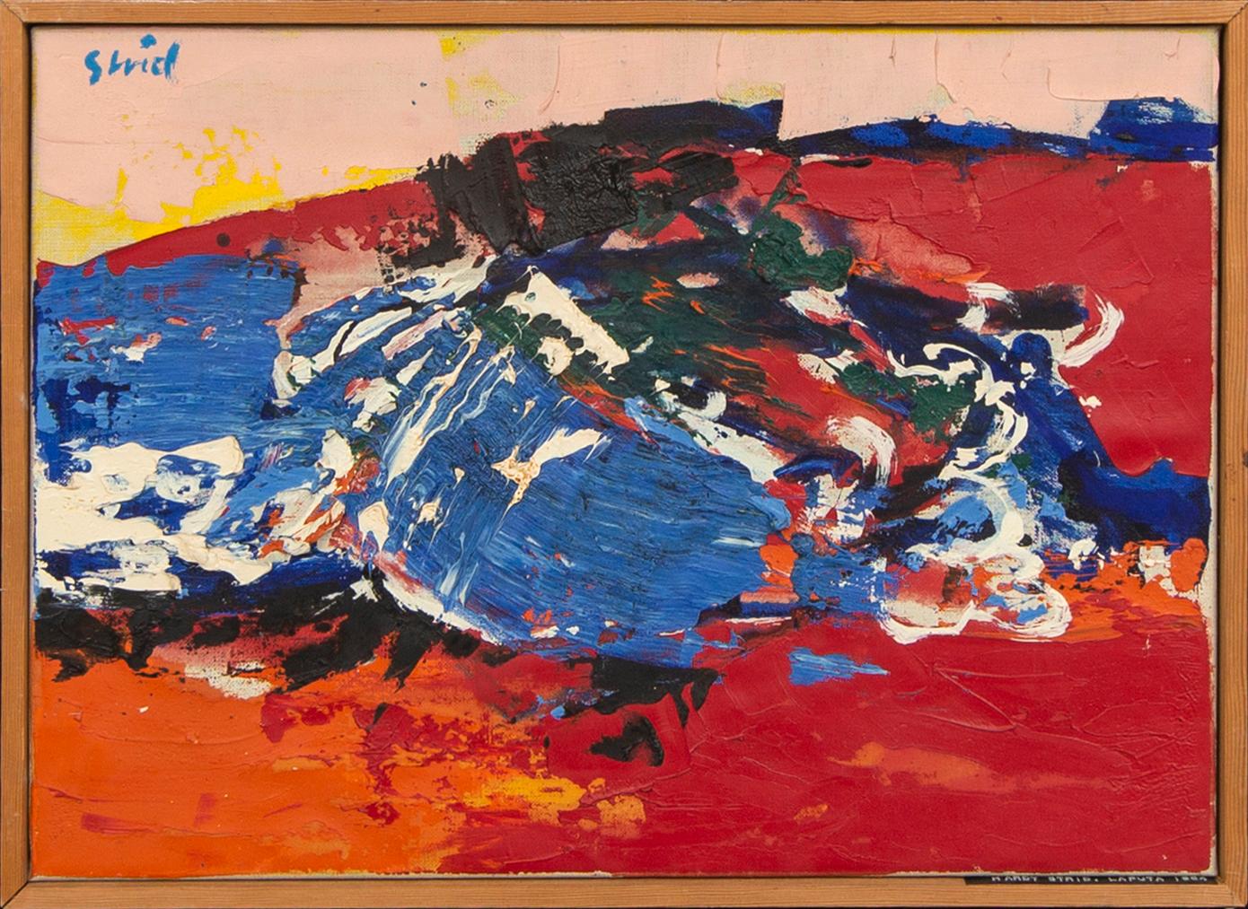 Hardy Strid, olja på duk, "la puta", signerad, 1964.