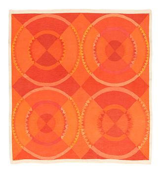 235. Ingrid Dessau, matto, flat weave, ca 211 x 204,5 cm, signed MLH ID.