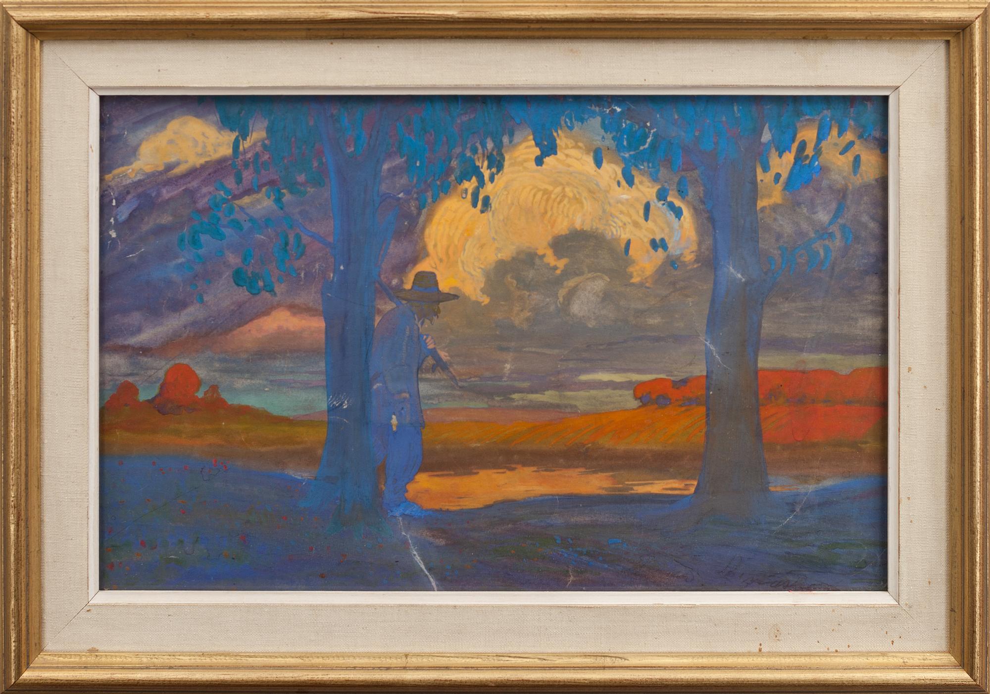 SVEN-OTTO LINDSTRÖM, akvarell, otydligt signerad.