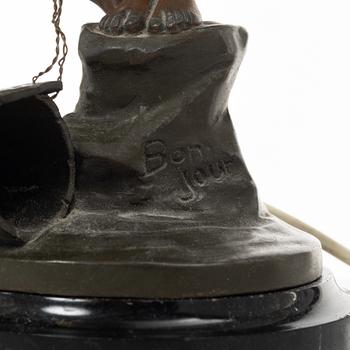 Ludwig Beck, bordslampa, "Bonjour", Art Nouveau, tidigt 1900-tal.