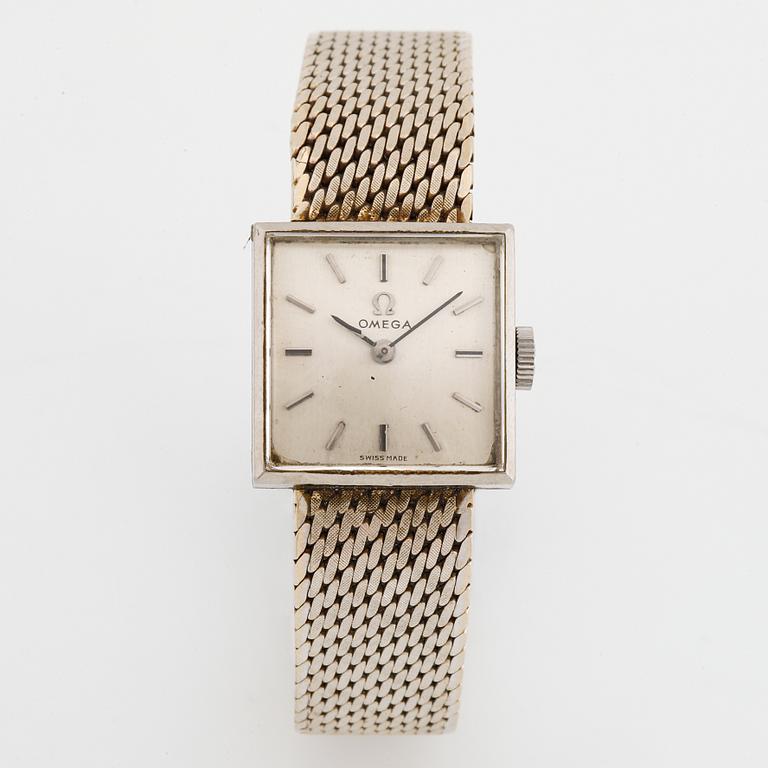 Omega, wristwatch, 17 x 17 mm.