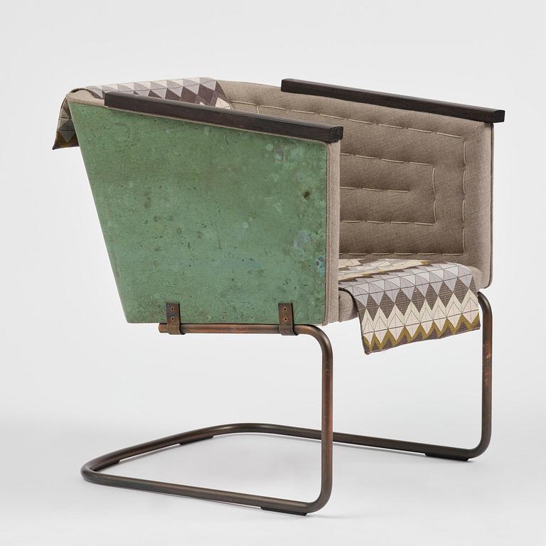 Mats Theselius, an "Hommage à Sigurd Lewerentz" armchair, ed. EA 3/6, Källemo, Värnamo, post 2012.