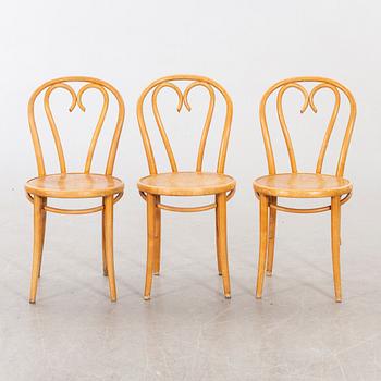 A SET OF SIX BENTWOOD CHAIRS.