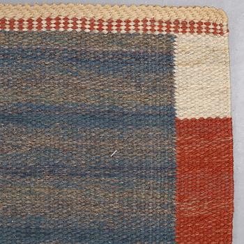 Märta Måås-Fjetterström, MATTO, "Malmstens gångmatta, blå", flat weave, ca 408,5 x 101 cm, signed AB MMF.