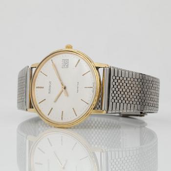 ARMBANDSUR, 18 k guld, Tissot Seastar.