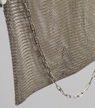 AFTONVÄSKA, silver, 1900-talets första hälft, total vikt ca 215 gram.