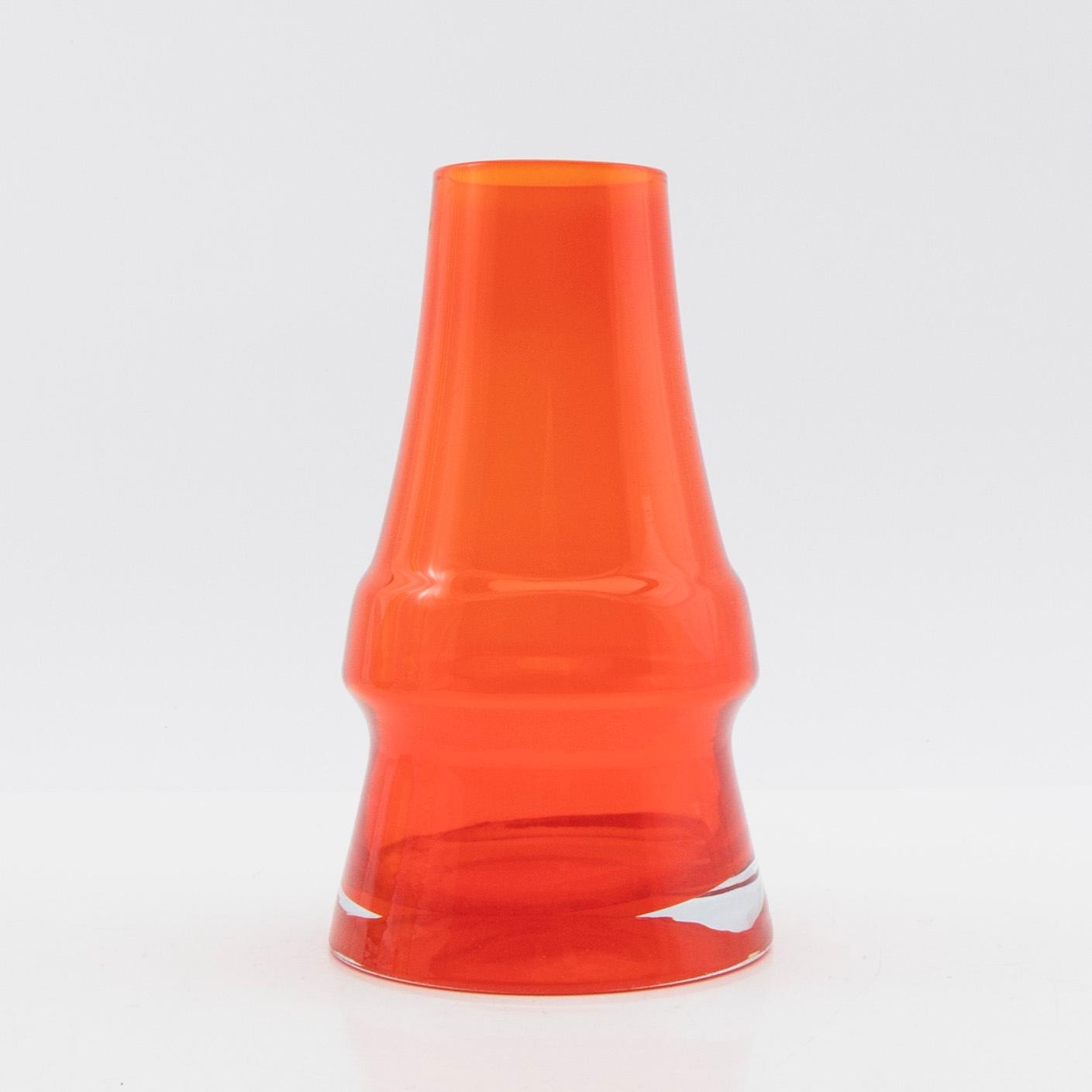 Tamara Aladin, vases, 3 pcs, glass, Riihimäen Lasi, Finland, 1960s/70s.