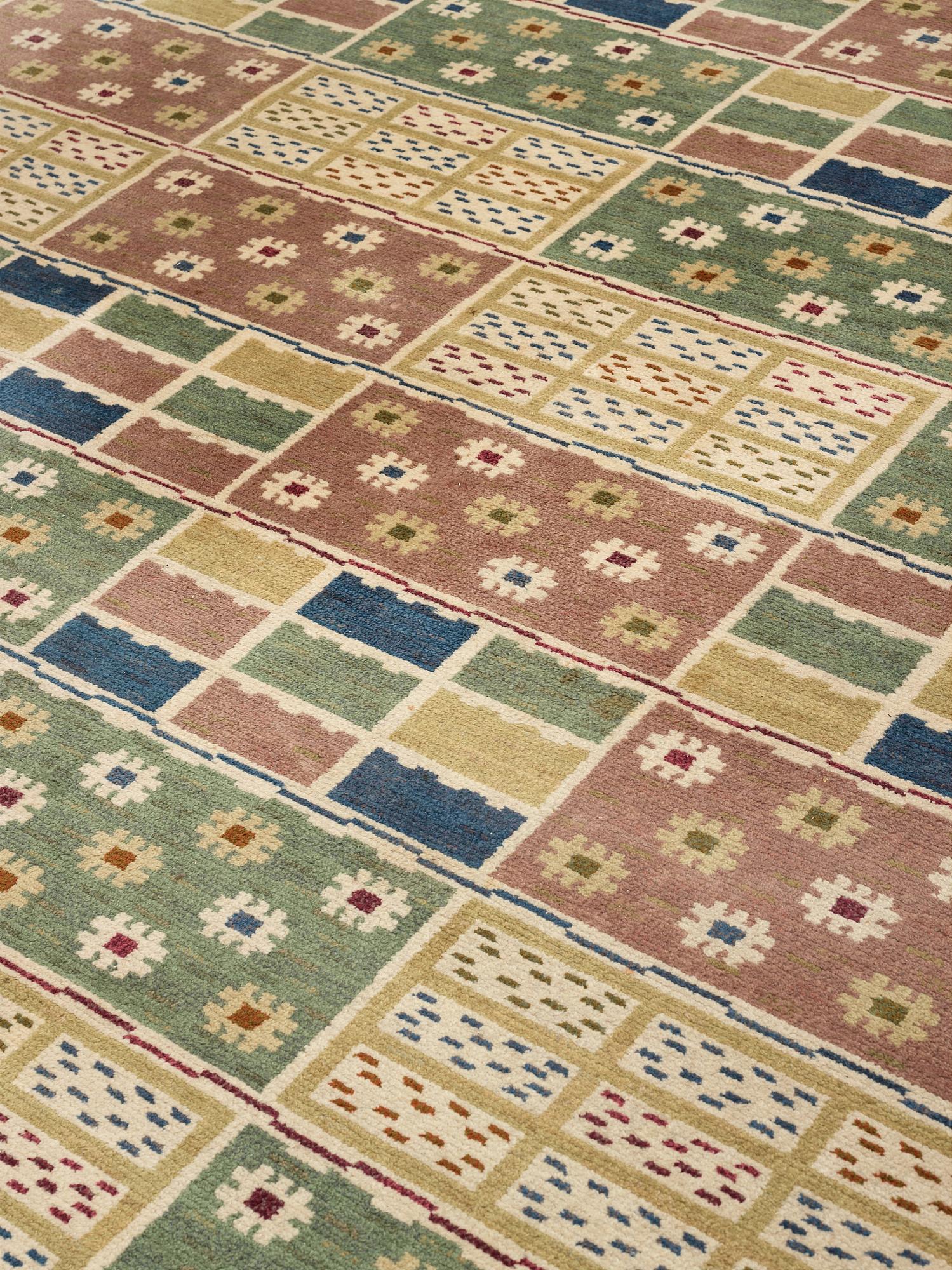 Märta Måås-Fjetterström, MATTA, "Ängarna", flossa, ca 439,5 x 295,5 cm, signerad AB MMF.