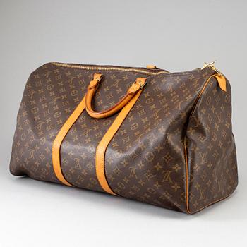 LOUIS VUITTON, weekendbag, "Monogram Keepall 55".