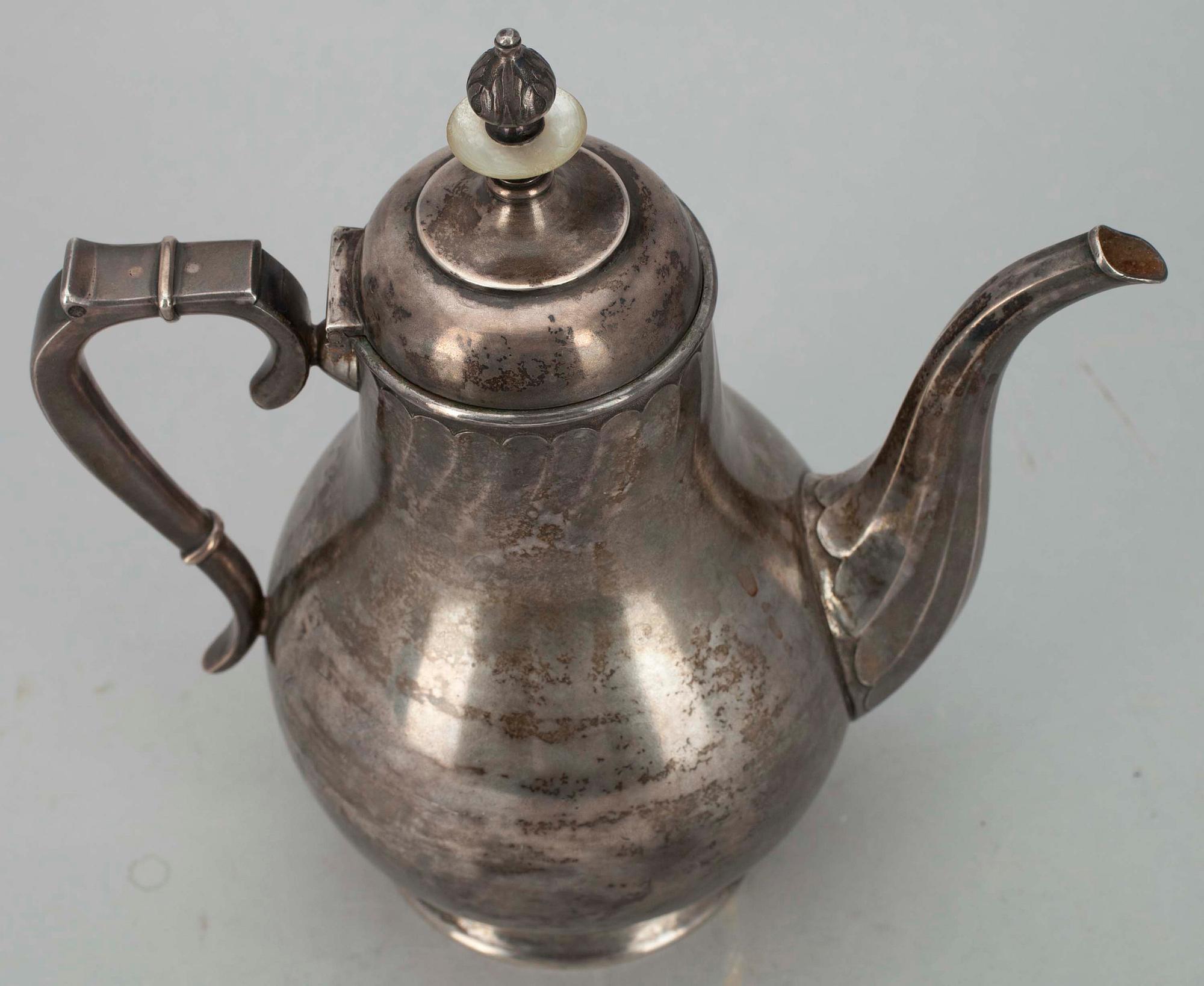KAFFEKANNA, silver, Kurljukov, Moskva, 1800-talets slut.